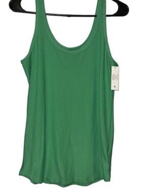 No Boundaries Flowy Green Tank Top